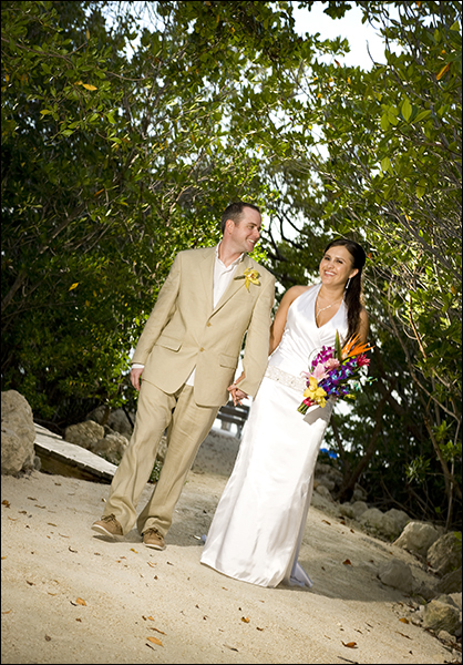 Bride and groom Islamorada